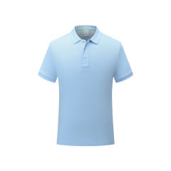Grey Pure Cotton Lapel Work Shirt for Men Women Officer Polo Shirts PQ7988B