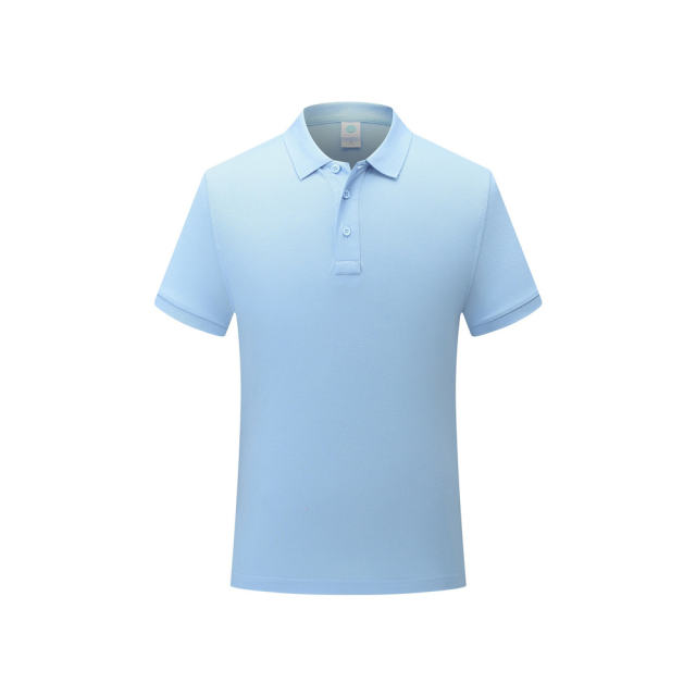 Grey Pure Cotton Lapel Work Shirt for Men Women Officer Polo Shirts PQ7988B