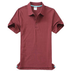 Black Pure Cotton POLO Shirts Men Lapel Workwear Women Advertising Shirts PQ4P002A