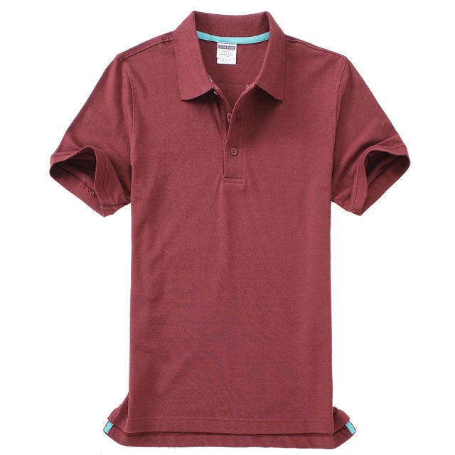 Black Pure Cotton POLO Shirts Men Lapel Workwear Women Advertising Shirts PQ4P002A