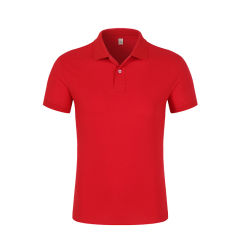 Black Long-staple Cotton Polo Shirt Short Sleeved T-shirt Lapel Cultural Shirt PQ9805A