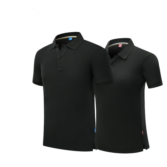 Red Short Sleeve Polo Shirts Unisex Custom Logo Lapel PIQUE Cotton T-shirt PQ301C