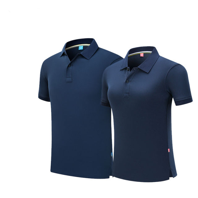 Red Short Sleeve Polo Shirts Unisex Custom Logo Lapel PIQUE Cotton T-shirt PQ301C