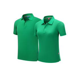 Red Short Sleeve Polo Shirts Unisex Custom Logo Lapel PIQUE Cotton T-shirt PQ301C