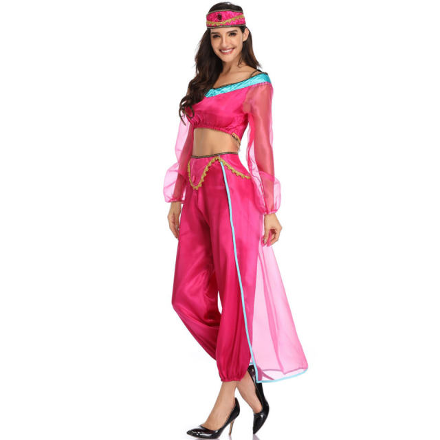 Fairy Tale Aladdin Magic Lamp Cosplay Costume Halloween Princess Costume PQMR1841B