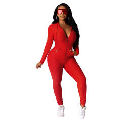 Autumn Fashion Fish Scale Trachsuit Frame Hooded Winter Casual Sports Suit PQCM770A