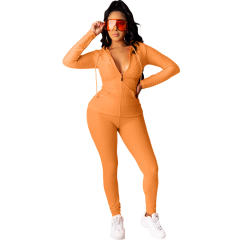 Autumn Fashion Fish Scale Trachsuit Frame Hooded Winter Casual Sports Suit PQCM770A