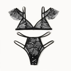 Sexy White Mesh Bra Set With Panties Women Lingerie PQZT271A