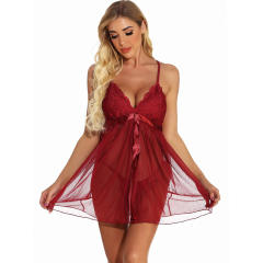 Plus Size Lace Babydoll Lingerie For Women Night Dress PQYM7025