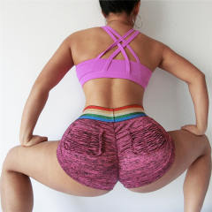 Women High Waist Sexy Sport Shorts Yoga Fitness Leggings PQ9069A