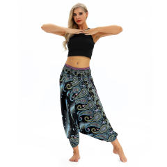 Women African Print Yoga Leggings Harem Hippie Pants PQYCL-043