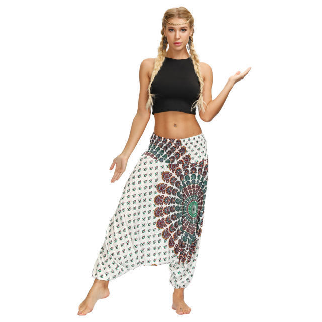 Women Bohemia Style Yoga Leggings Harem Hippie Pants PQYCL-069