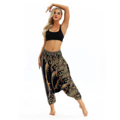 Women African Print Yoga Leggings Harem Hippie Pants PQYCL-042