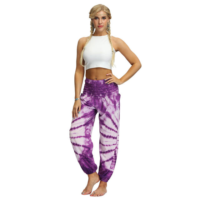 Women Harem Hippie Pants Digital Print Yoga Leggings PQYCI-056