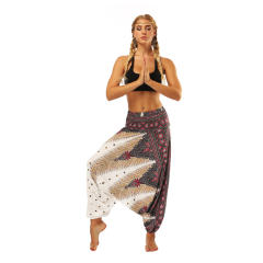 Digital Printing Hippie Harem Pants Women Yoga Leggings PQYCL-006