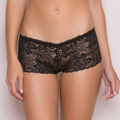 Club Shorts For Women Lace Valentine Day Underwear Sexy Mesh Panties PQLK1108C