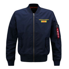 Black Plus Size Sport Coat Casual Pilot Jacket Men's Baseball Wear PQM720A