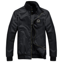 Black Fashion Pilot Jacket Plus Size Spring Wear Men Sport Coat PQ1211A