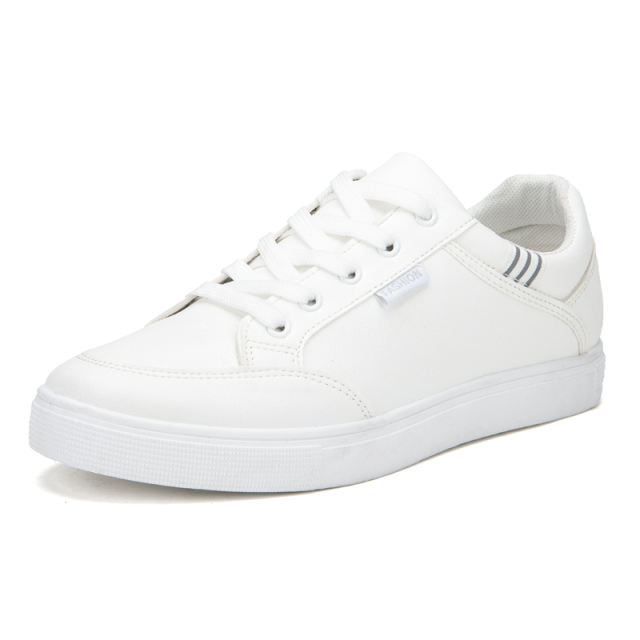 Men Faux Leather Skater Shoes Spring PU Board Shoes PQQJBX51A