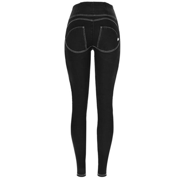 Fashion High Waist Zipper Jeans Women Trend Bubble Butt Denim Trousers PQTOP358