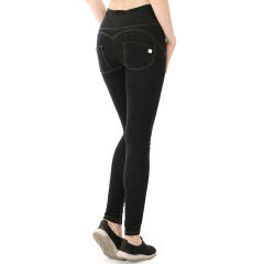 Women Trend Clothing High Waist Jeans Bubble Butt Denim Trousers PQF136C