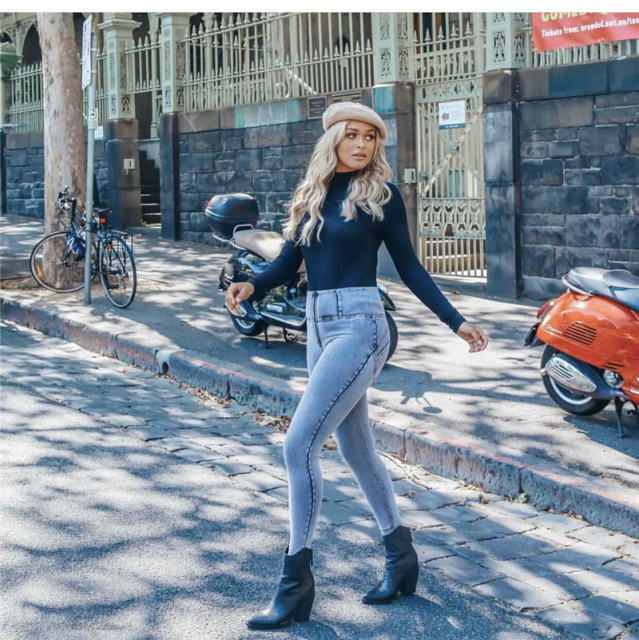 Female Sexy High Waist Jeans Bubble Butt Fashion Denim Pants PQTOP6681