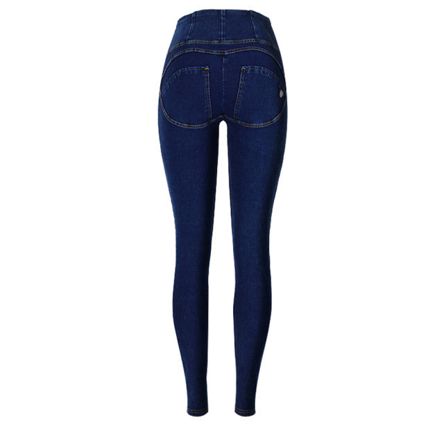 Fashion Bubble Butt Denim Yoga Pants Female Sexy High Waist Jeans PQTOP346