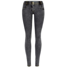 Grey Sexy Low Waist Jeans Bubble Butt Denim Pants PQTOP6672