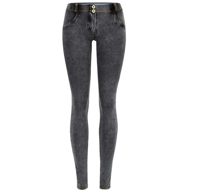 Grey Sexy Low Waist Jeans Bubble Butt Denim Pants PQTOP6672