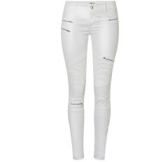 Women Low Waist PU Pants Zipper Leather Bubble Butt Trousers PQTOP300