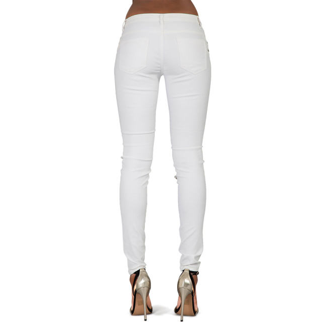 Women Low Waist PU Pants Zipper Leather Bubble Butt Trousers PQTOP300