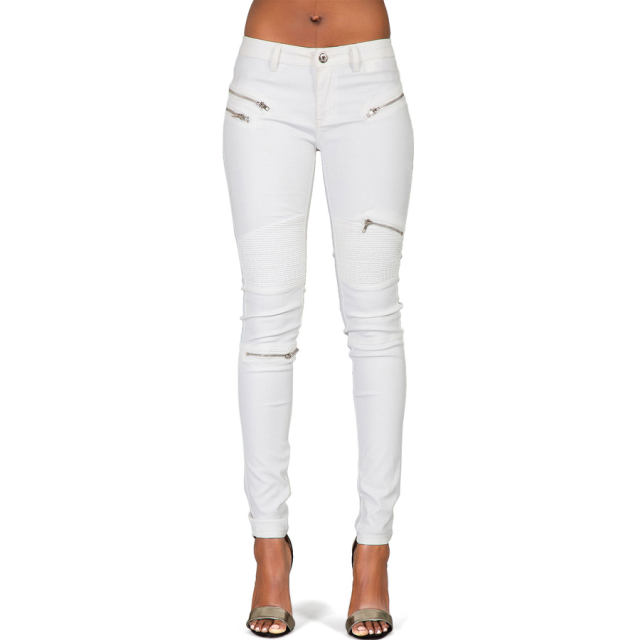 Women Low Waist PU Pants Zipper Leather Bubble Butt Trousers PQTOP300
