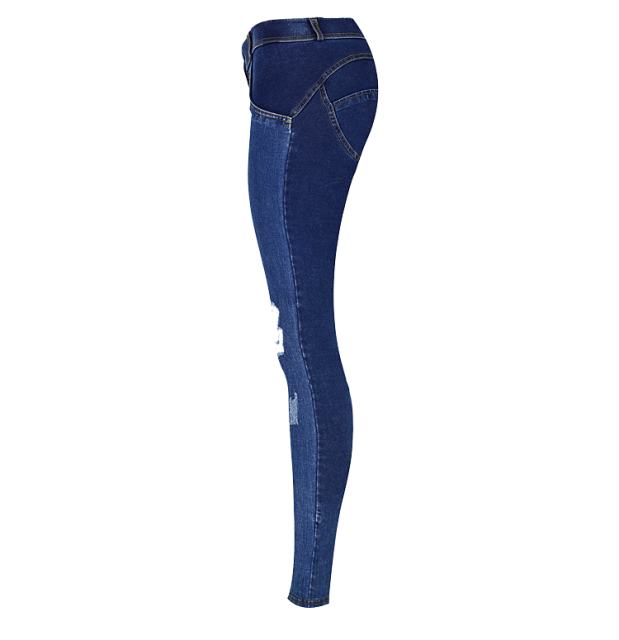 Bubble Butt Ripped Denim Pants Female Sexy Low Waist Jeans PQTOP365