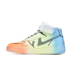 Fashion Faux Leather Skater Shoes For Men High Casual Board Shoes PQRL8997A