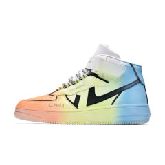 Fashion Faux Leather Skater Shoes For Men High Casual Board Shoes PQRL8997A