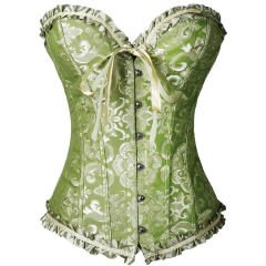 Black Bridal Corset Women Underbust Corselet Classic Court Bustiers PQ540A
