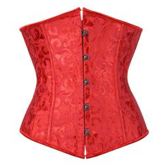 Apricot Classic Court Girdle Bridal Corset Women Underbust Corselet PQ537F