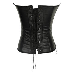 Sexy PU Gothic Corselet For Women Faux Leather Steampunk Corset PQ608B