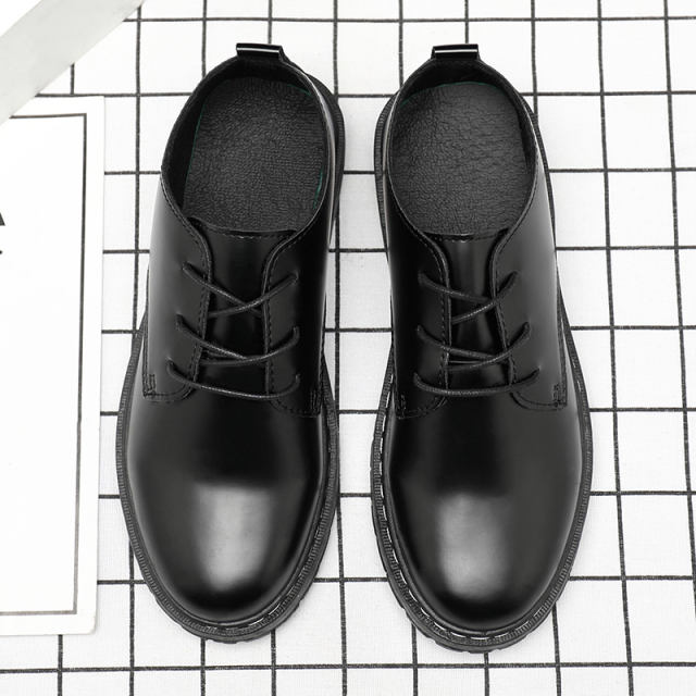 Men Faux Leather Shoes Wetlook PU Casual Shoes PQKZ007