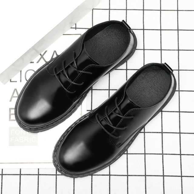 Men Faux Leather Shoes Wetlook PU Casual Shoes PQKZ007