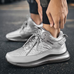 Hot Sale Wholesale fly weaving Men Lightweight Sneakers Breathable Mesh Running Air Cushion Shoes MX-2073