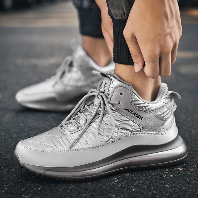 Hot Sale Wholesale fly weaving Men Lightweight Sneakers Breathable Mesh Running Air Cushion Shoes MX-2073