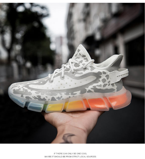 Wholesale fly weaving Men Lightweight Sneakers Breathable Mesh Running relective Shoes MX-L2016