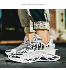 Wholesale Hot Sale  fly weaving Sport Men Lightweight Sneakers Breathable Mesh Running reflective Shoes MX-8809