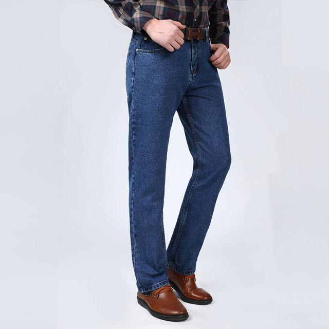 Blue Fashion Men Denim Pants Apple Jeans Casual Trousers PQYP881B