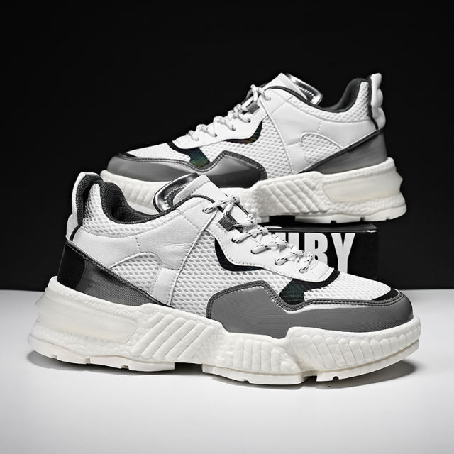 Wholesale Men Lightweight Fashion High Quality Sneakers Breathable Soft Comfortabel Mesh Running Shoes WK-G63B