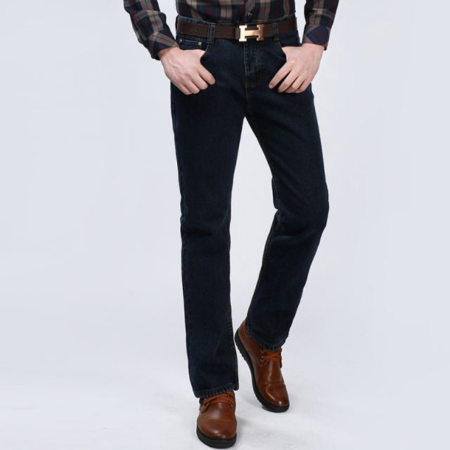 Dark Blue Fashion Apple Jeans Men Denim Pants Casual Trousers PQYP886B