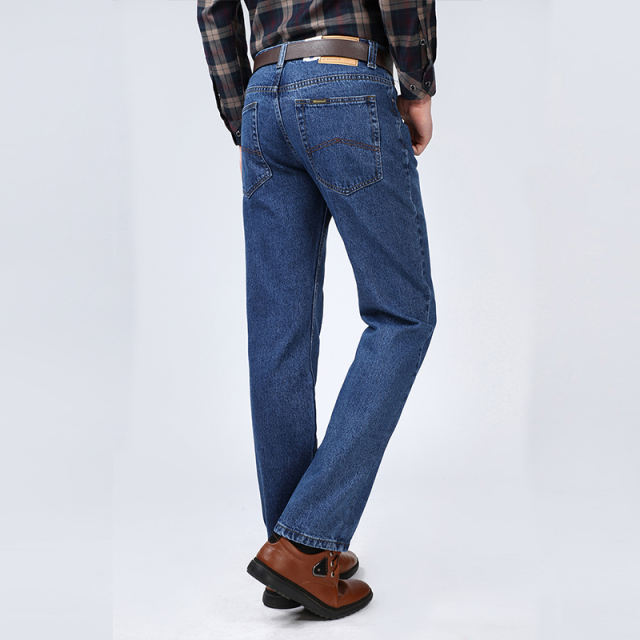 Blue Fashion Men Denim Pants Apple Jeans Casual Trousers PQYP881B