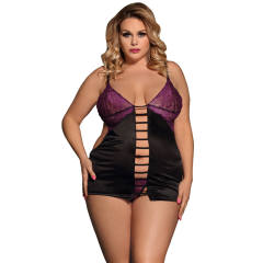 Sexy Nightdress Female Lace Pajamas Plus Size Lingerie PQ80416