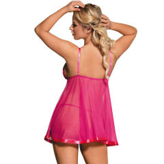 Purple Sexy Oversize Sleepwear Women Lace Babydoll Plus Size Lingerie PQ2073C
